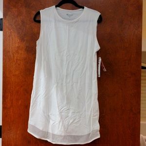 Athleta Sunflower UPF dress, white